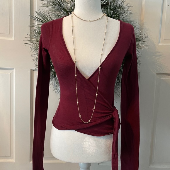 Abercrombie wrap shirt